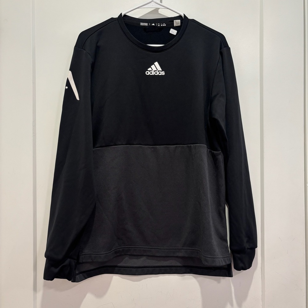 Adidas Adversity VBC Mens‎ Medium Black Grey Long Sleeve Performance Sweatshirt